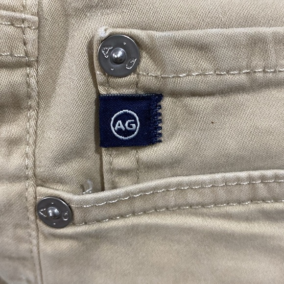 AG Adriano Goldschmied Slim Straight Khaki 5 Pkt Style Canvas Pants size 30 - Picture 6 of 12